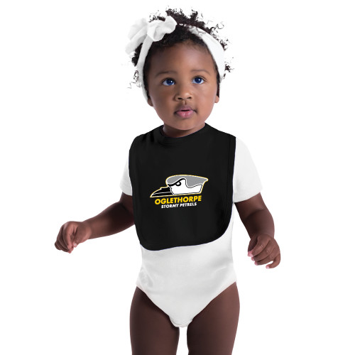  Black Baby Bib - Primary Athletics Logo