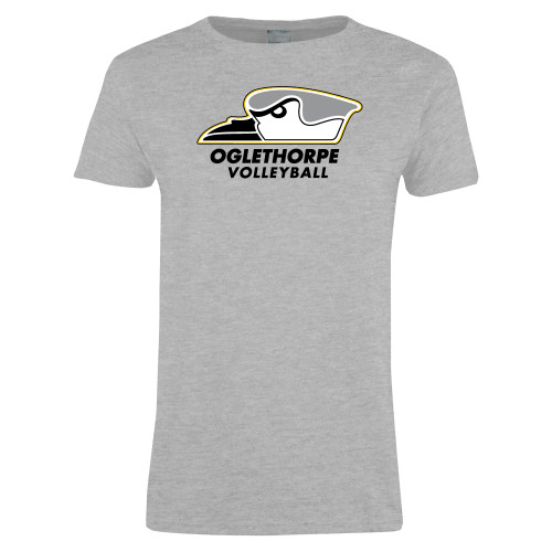  Womens Grey Short Sleeve Tee - Volleyball