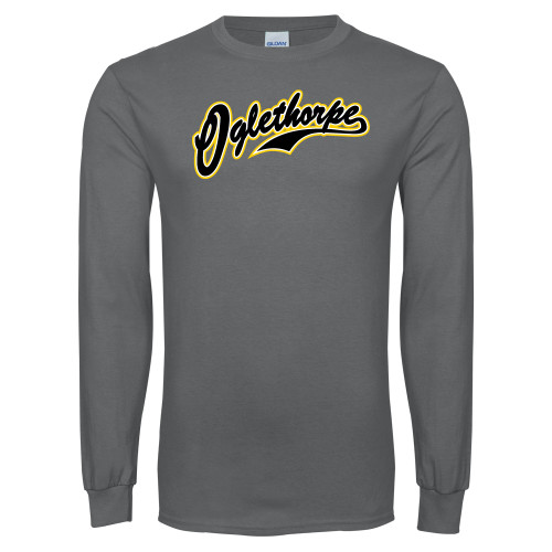 Charcoal Long Sleeve T Shirt - Oglethorpe Script