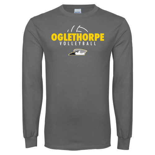  Charcoal Long Sleeve T Shirt - Abstract Volleyball