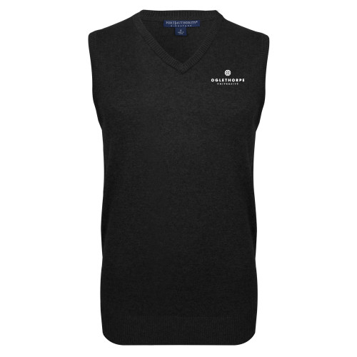  Black VNeck Sweater Vest - Primary University Logo