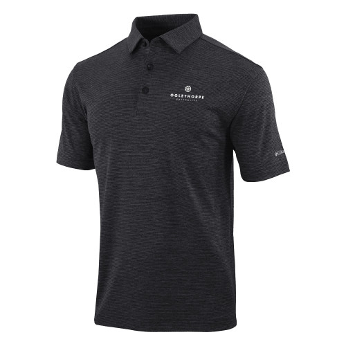 Oglethorpe Columbia Black Omni Wick Set Golf Polo