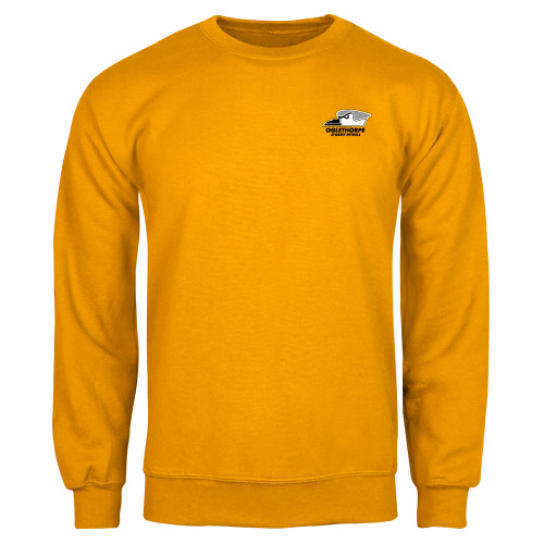  Gold Fleece Crew - Primary Athletics Logo