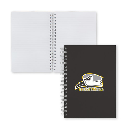  Clear 7 x 10 Spiral Journal Notebook - Primary Athletics Logo
