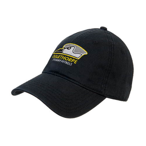  Black Unstructured Adjustable Low Profile Hat - Primary Athletics Logo