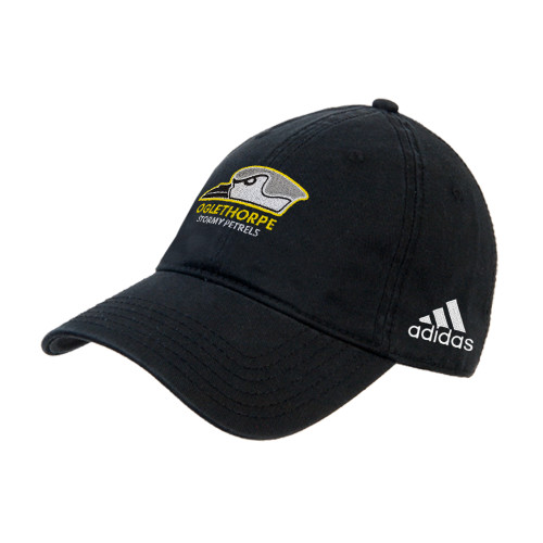  Adidas Black Adjustable Washed Slouch - Primary Athletics Logo