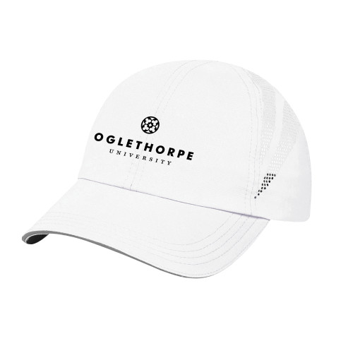  Womens White Performance Cap - Primary University Logo