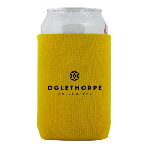  Neoprene Gold Can Holder - Primary University Logo