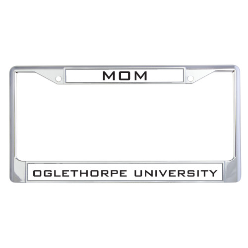  Mom Metal License Plate Frame in Chrome - Mom