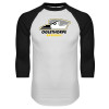 Thumbnail image for  White/Black Raglan Baseball T Shirt
