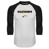 Thumbnail image for  White/Black Raglan Baseball T Shirt