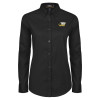Thumbnail image for  Womens Black Twill Button Down Long Sleeve 