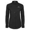 Thumbnail image for  Womens Black Twill Button Down Long Sleeve 