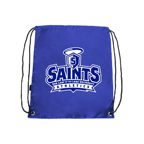  Royal Drawstring Backpack - Our Lady of the Lake University Athletics - Offical Logo