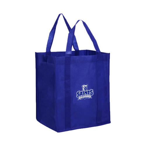 Non Woven Royal Grocery Tote - Our Lady of the Lake University Athletics - Offical Logo