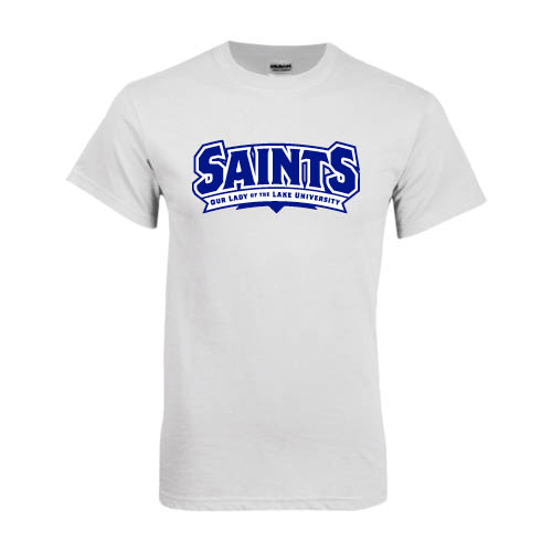  White T Shirt - Saints - Our lady of the Lake University