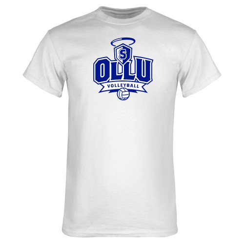 Our Lady of the Lake White T Shirt - Volleyball