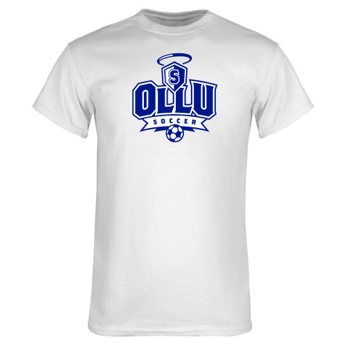 Our Lady of the Lake White T Shirt - Soccer