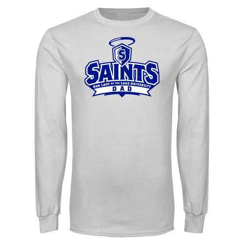  White Long Sleeve T Shirt - Dad