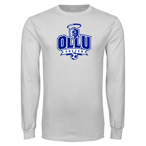 Our Lady of the Lake White Long Sleeve T Shirt - Soccer