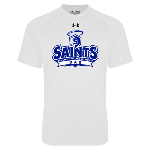  Under Armour White Tech Tee - Dad