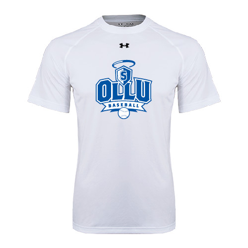  Under Armour White Tech Tee - Baseball