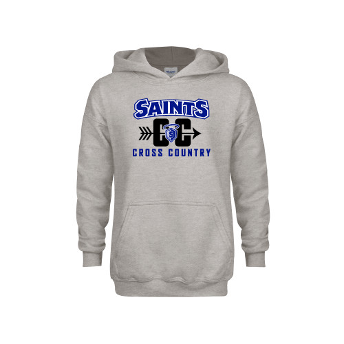 Our Lady of the Lake Youth Grey Fleece Hood - Cross Country Design