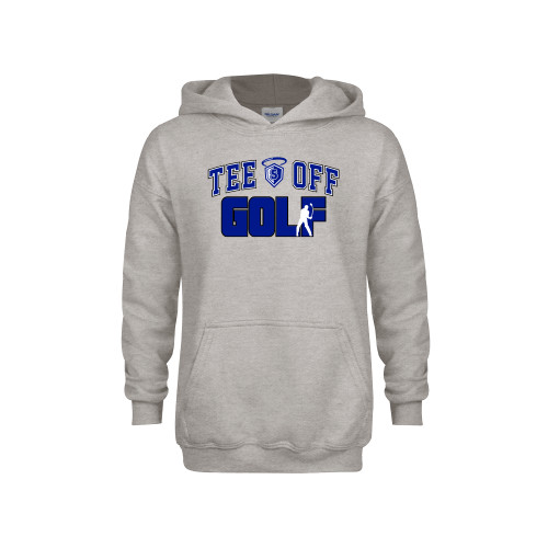 Our Lady of the Lake Youth Grey Fleece Hood - Tee Off Golf Design