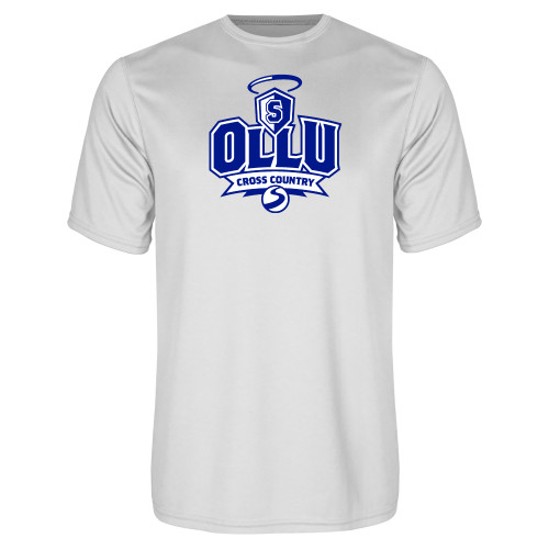 Our Lady of the Lake White Performance Tee - Cross Country