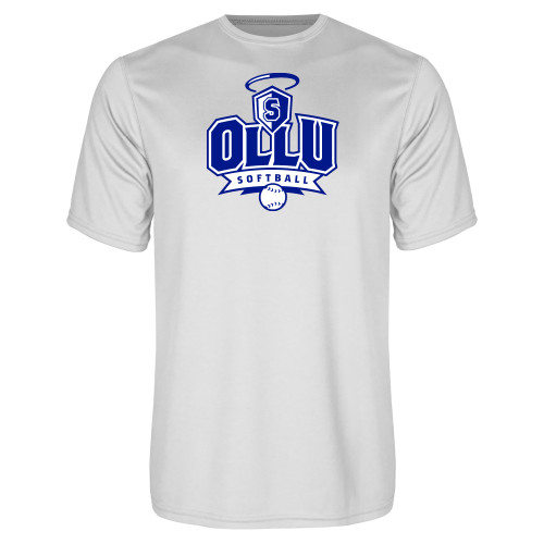 Our Lady of the Lake White Performance Tee - Softball