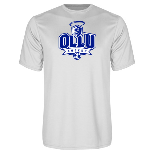 Our Lady of the Lake White Performance Tee - Soccer