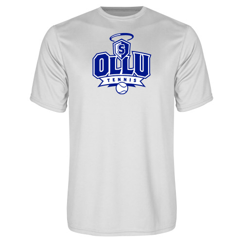 Our Lady of the Lake White Performance Tee - Tennis