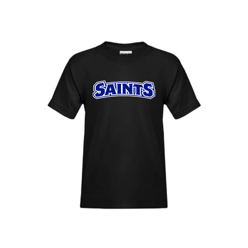  Youth Black T Shirt - Saints