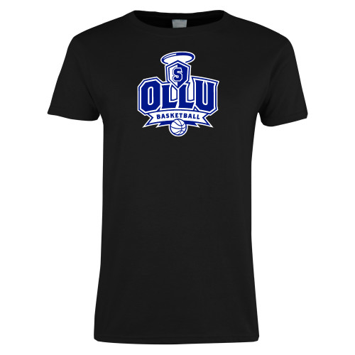 Our Lady of the Lake Womens Black Short Sleeve Tee - Basketball