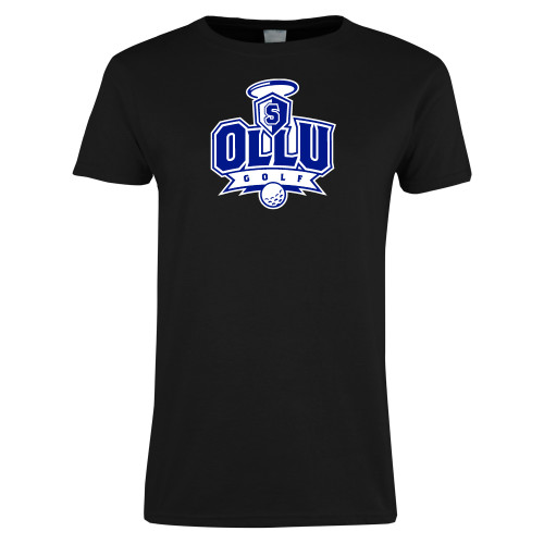 Our Lady of the Lake Womens Black Short Sleeve Tee - Golf