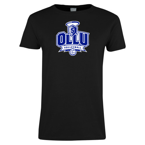 Our Lady of the Lake Womens Black Short Sleeve Tee - Volleyball