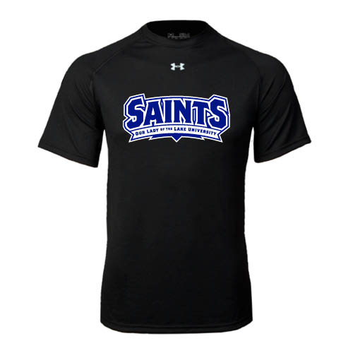  Under Armour Black Tech Tee - Saints - Our lady of the Lake University