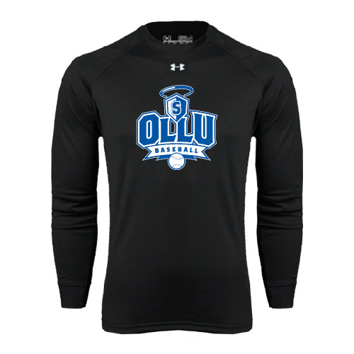  Under Armour Black Long Sleeve Tech Tee - Baseball