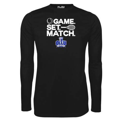  Under Armour Black Long Sleeve Tech Tee - Game. Set. Match. Tennis Design