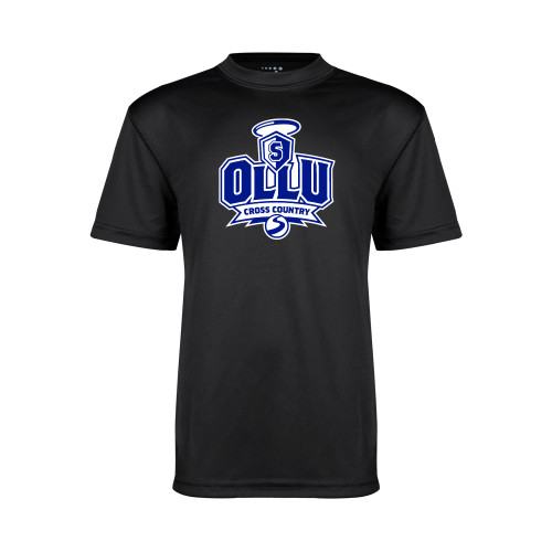 Our Lady of the Lake Youth Performance Black Tee - Cross Country