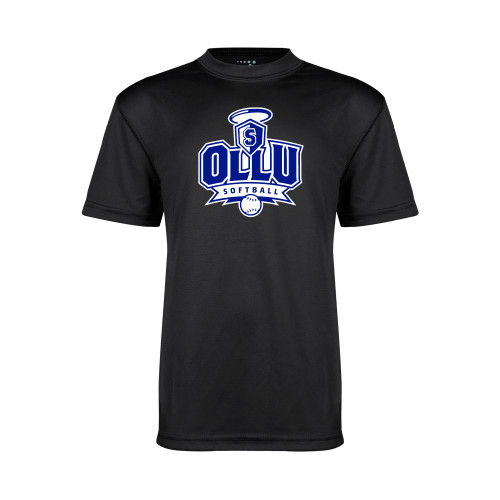 Our Lady of the Lake Youth Performance Black Tee - Softball