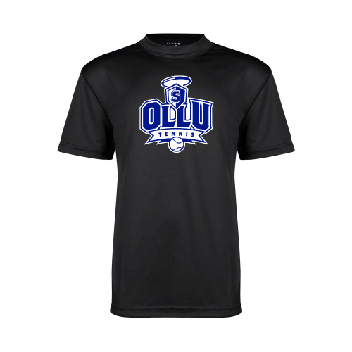 Our Lady of the Lake Youth Performance Black Tee - Tennis