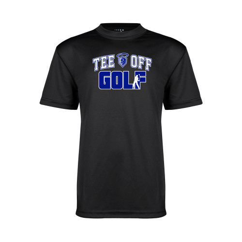 Our Lady of the Lake Youth Performance Black Tee - Tee Off Golf Design
