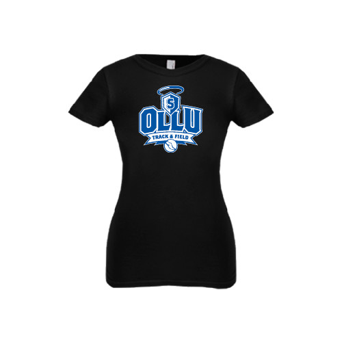  Next Level Girls Black Fashion Fit T Shirt - Track and Field