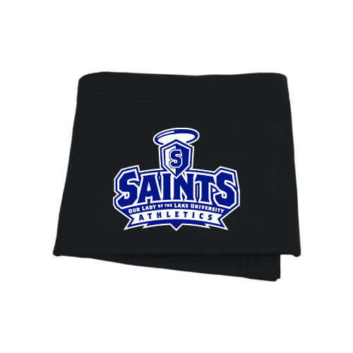  Black Sweatshirt Blanket - Our Lady of the Lake University Athletics - Offical Logo