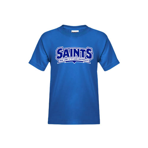  Youth Royal T Shirt - Saints - Our lady of the Lake University