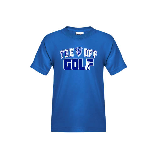  Youth Royal T Shirt - Tee Off Golf Design