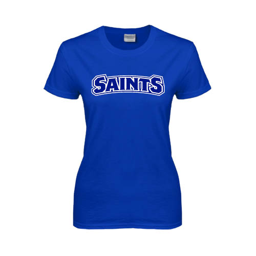  Womens Royal Short Sleeve Tee - Saints