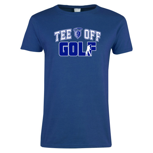  Womens Royal Short Sleeve Tee - Tee Off Golf Design