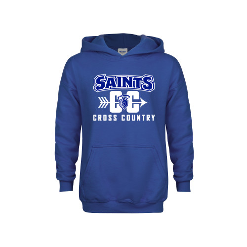  Youth Royal Fleece Hoodie - Cross Country Design